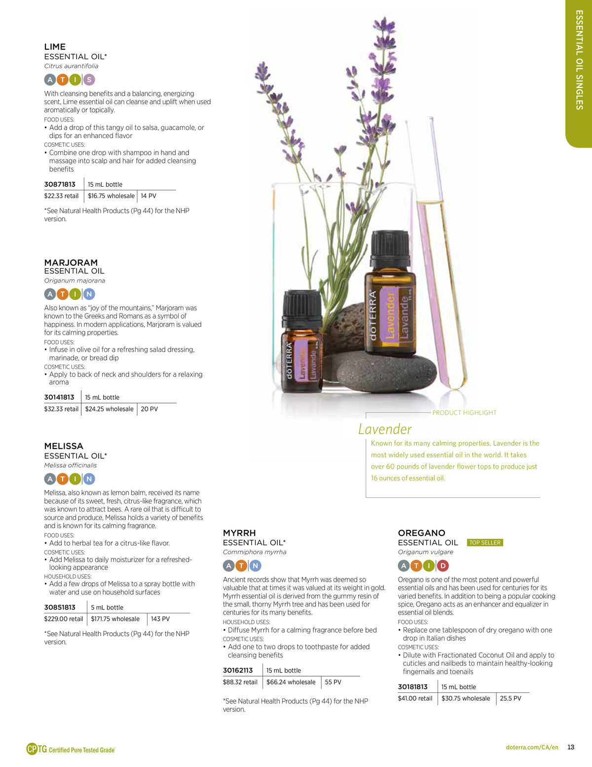 doterra product guide page 13