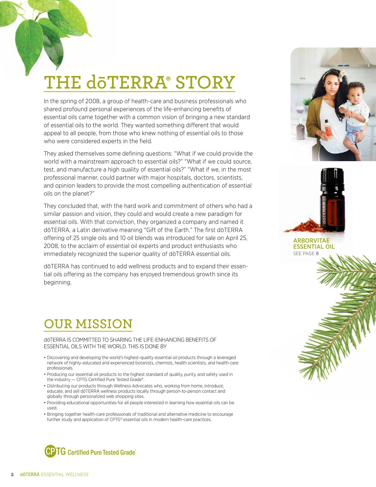 doterra product guide page 2