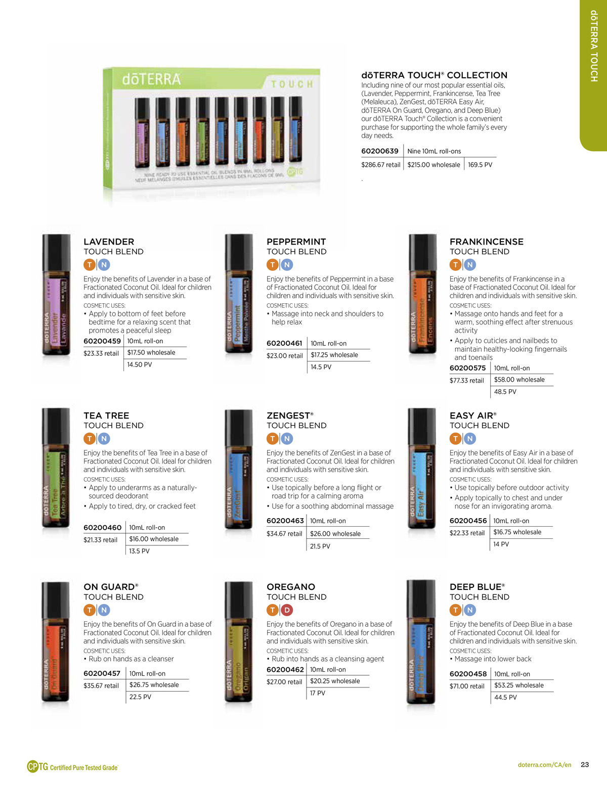 doterra product guide page 23
